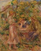 Pierre-Auguste Renoir Three Figures in Landscape oil on canvas